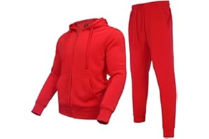 Megub Tracksuit for men 2 pieces,Fleece hooded outfit,casual sweatsuit set jogger suit outdoor sportswear