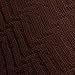 Decorative Throw Blanket (Oversized) Soft Plush Acrylic Fabric Couch Chair Travel Use Warm Breathable Comfort Modern Zigzag Pattern 67” x 51”（Brown）