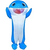 Inflatable Shark Costume for Adult, Halloween Blow up Shark Costume, Funny Party Cosplay Costume Fancy Dress up