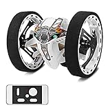 Smartlife Jumping Car 2.4G Remote Control Bounce Car with LED Headlight 360 Degree Rotation RC Car (Remote, Charger Included) (PEG-81 White)
