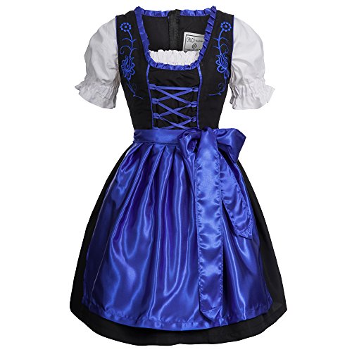 Gaudi-leathers, DIFFRENT Colors Women's Set-3 Dirndl Pieces Embroidery Bavarian Oktoberfest