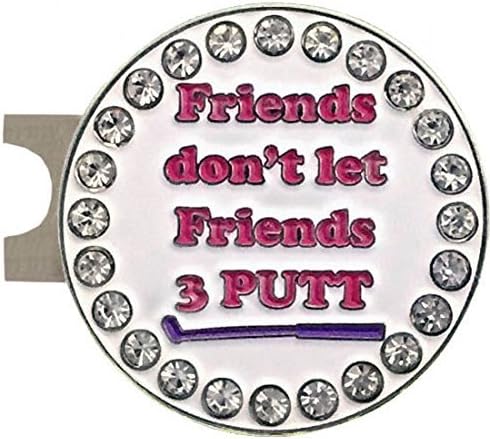 Giggle Golf Bling Friends Don’t let Friends 3 Putt Golf Ball Marker with A Standard Hat Clip Giggle Golf Bling Friends Don’t let Friends 3 Putt Golf Ball Marker with A Standard Hat Clip
