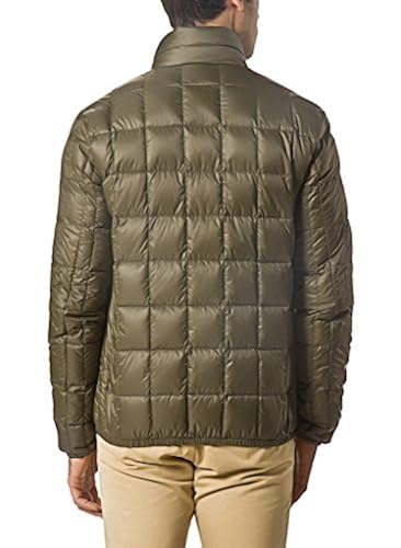 XPOSURZONE Men Packable Down Puffer Jacket Lightweight Coat Olive