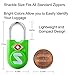 Sure Lock TSA Approved Luggage Locks Mini Size Lock with Keys for Travel, Zinc Alloy Body with Steel Shackle, Key Alike, Key Alike in The Same Package