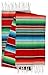 El Paso Designs Mexican Yoga Blanket - 51 x 74 inches - Colorful Studio Mexican Falsa Blanket - Ideal for Yoga, Camping, Picnic, Beach Blanket, Bedding, Home Decor Soft Woven