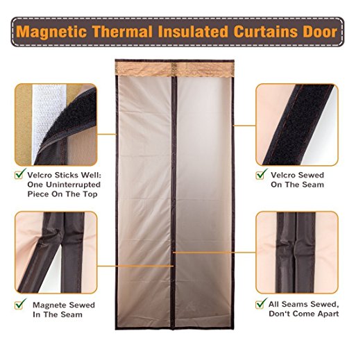 Thermal Insulated Door Curtain For Air Conditioner Heater Room