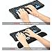 Keyboard Wrist Rest Pad OXOQO Non-Slip Rubber Base Soft Wrist Cushion Pad Support for Computer PC Laptop, Black