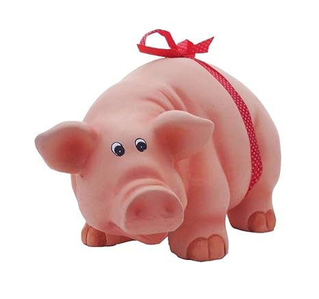 Sparschwein'XXL' rote Schleife