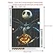 5D Full Drill Diamond Painting Kit, KISSBUTY DIY Diamond Rhinestone Painting Kits for Adults and Beginner Embroidery Arts Craft Home Decor, 15.8 X 11.8 Inch (Jack Halloween Skull Diamond Painting)