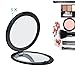 AlierKin Compact Makeup Mirror Pocket Portable Make-up Double Sided Folding Handheld Mirrors Magnifies 5X on One Side and 1X on the Other Perfect for Travel Purses Home Use