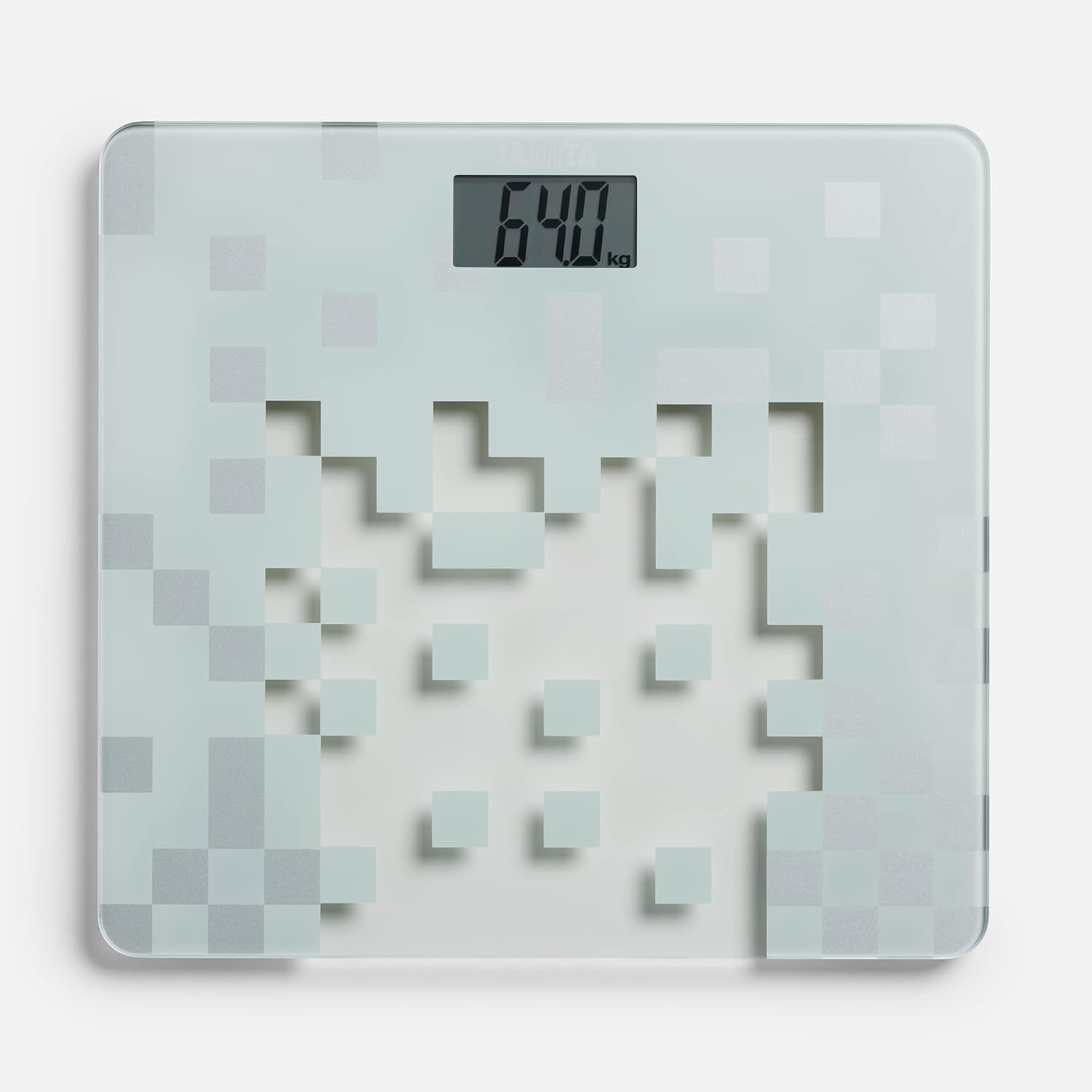 Tanita HD380 Glass Digital Bathroom Scales – Large LCD Weight Scale, Accurate Weighing Scales Body Weight, Modern Body Scales for Bathroom Scales, White