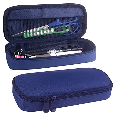 Kuuqa Black Hard Pencil Case EVA Hard Shell Pen Case Holder for