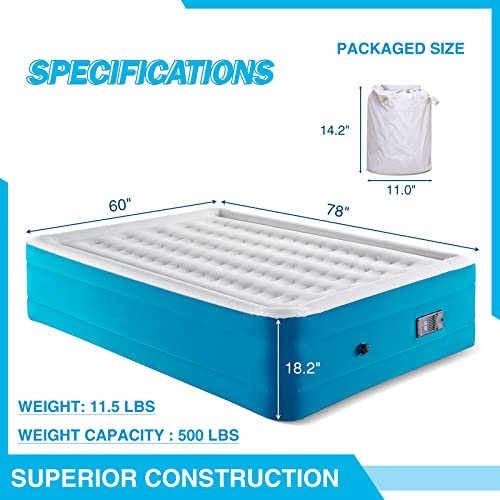 AIRELAX Air Mattress with Builtin Pump, Automatic Inflate & Deflate Camping Air Mattress, 18