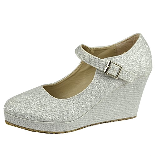 closed toe mary jane wedges