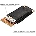 Slim Minimalist Wallets for Men - 2 Pockets Credit Card Holder Leather Wallet (Black)
