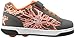 Heelys Boys' Dual up x2 Sneaker, Charcoal/Orange, 1 M US Little Kid