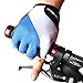 WOLFBIKE Non-Slip Gel Pad Gloves Cycling Riding Gloves,Blue,XL(9-10cm)
