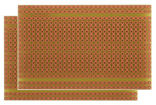 SB400 Solderable PC BreadBoard Two-Pack, 1 Sided PCB, Matches 400 tie-Point breadboards with Power Rails, 1.90 x 3.00 in (48.3 x 76.2 mm) - Thumbnail 4