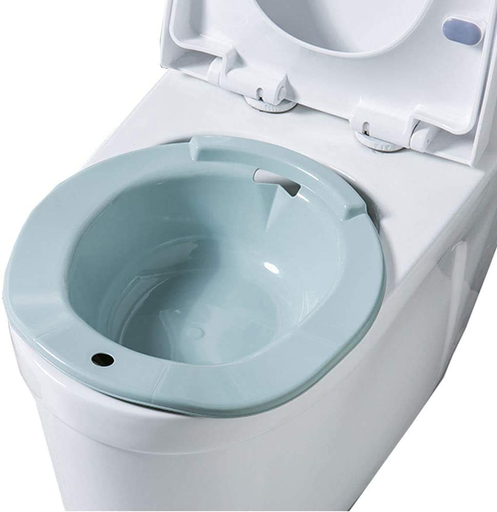 AIITLLYNA Portable Bidet,Portable Sitz Bath Basin for Hemorrhoids Treatment,Suitable for Old People, Babies, Patient,Pregnant Woman Hygienic Personal Care (Blue)