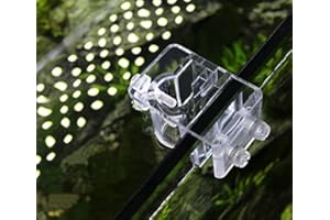 JARDLI 2-Pack Aquarium Lily Pipe Acrylic Fixture for Fix 13mm 17mm Inflow Outflow Tube