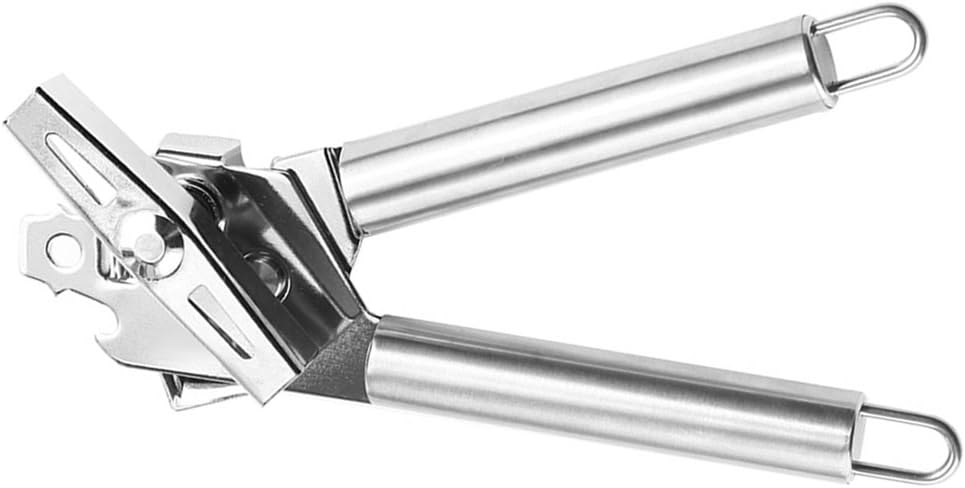 CAN OPENER - Manual Kitchen Tool, Multifunctional Professional Ergonomic Heavy Duty, Safety, Stainless Steel- [ DAGO-Mart Quality Guarantee ]