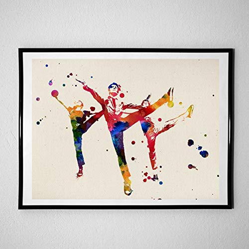 Nacnic Poster West Side Story. Film sheets, films, and actors. Old movie posters with watercolor style. A4 size