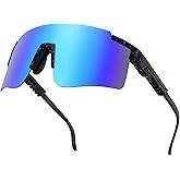 MALIDAK Sports Sunglasses for Mens Women Youth Baseball Sunglasses UV400 Protection Men Cycling Glasses