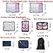 Cocoly 8 pcs travel Packing Cubes Luggage Packing Organizers with shoe bag