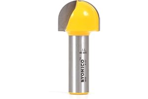 YONICO 19105 1-Inch Diameter Core Box Router Bit 1/2-Inch Shank