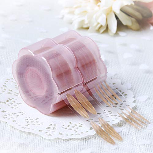 3 Rolls 900 Pairs Skin Color Lace Mesh Invisible Eyelid Stickers with Three Shapes Self-adhesive Natural Non-trace Eyelid Tapes Waterproof Sweat-proof Eyelid Paste Beauty Big Eye Decoration - Thumbnail 3