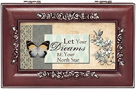 Cottage GardenLet Your Dreams Be Your North Star Rosewood Jewelry Music Box Plays You are My Sunshine