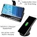 AMOVO Case for Galaxy S10 Plus/S10+ (6.4’’) [2 in 1] Samsung Galaxy S10 Plus Wallet Case Detachable [Vegan Leather] [Wrist Strap] S10+ Flip Case with Box Package (S10Plus (6.4'') Black)