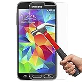 EVERMARKET(TM) Premium Tempered Glass 9H-Hardness Screen Protector Flim for Samsung Galaxy S5 I9600 - 1 Pack