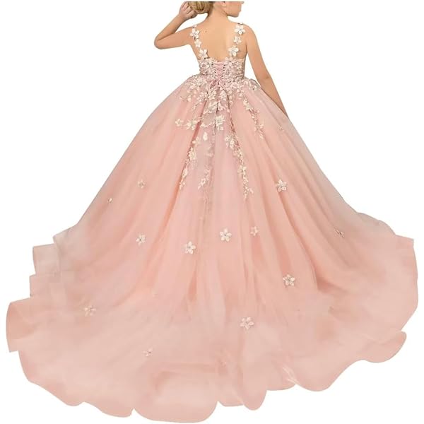 Amazon.com: GZCYL Pink Pageant Dresses for Little Girls Long 3D Applique Tulle Kids Prom Graduation Ball Gowns : Clothing, Shoes & Jewelry Amazon.com: GZCYL Pink Pageant Dresses for Little Girls Long 3D Applique Tulle Kids Prom Graduation Ball Gowns : Clothing, Shoes & Jewelry