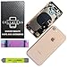 CELL4LESS Back Housing Complete Assembly Metal MidFrame w/Back Glass - Sim Card Tray and Camera Frame and Lens for iPhone 8 NO Logo (Gold)