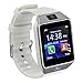 GZDL Bluetooth Smart Watch DZ09 Smartwatch Watch Phone Support SIM TF Card with Camera for Android iOS iPhone Samsung LG Phones White