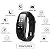 DBFIT Fitness Tracker with Heart Rate Monitor, Activity Tracker Smart Watch with Sleep Monitor, IP67 Water Resistant Walking Pedometer Band with Call/SMS Remind for iOS/Android Smartphone (Black)