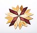 Set of 3 Small Handmade Wooden Trivets for Hot Dishes - Two 6