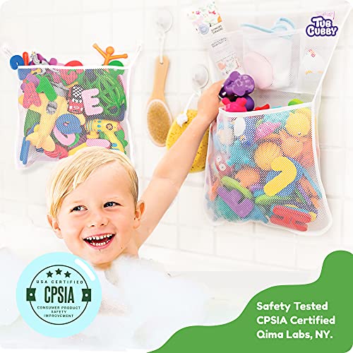 Original Tub Cubby Bath Toy Storage (2 Pack) for Baby Bath Toys