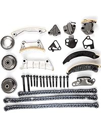 OCPTY Kit de cadena de sincronización tensor guía carril de manivela Sprockle se adapta para 2008 2009 Suzuki XL-7 Limited 3,6 L gas DOHC N36A 761593F