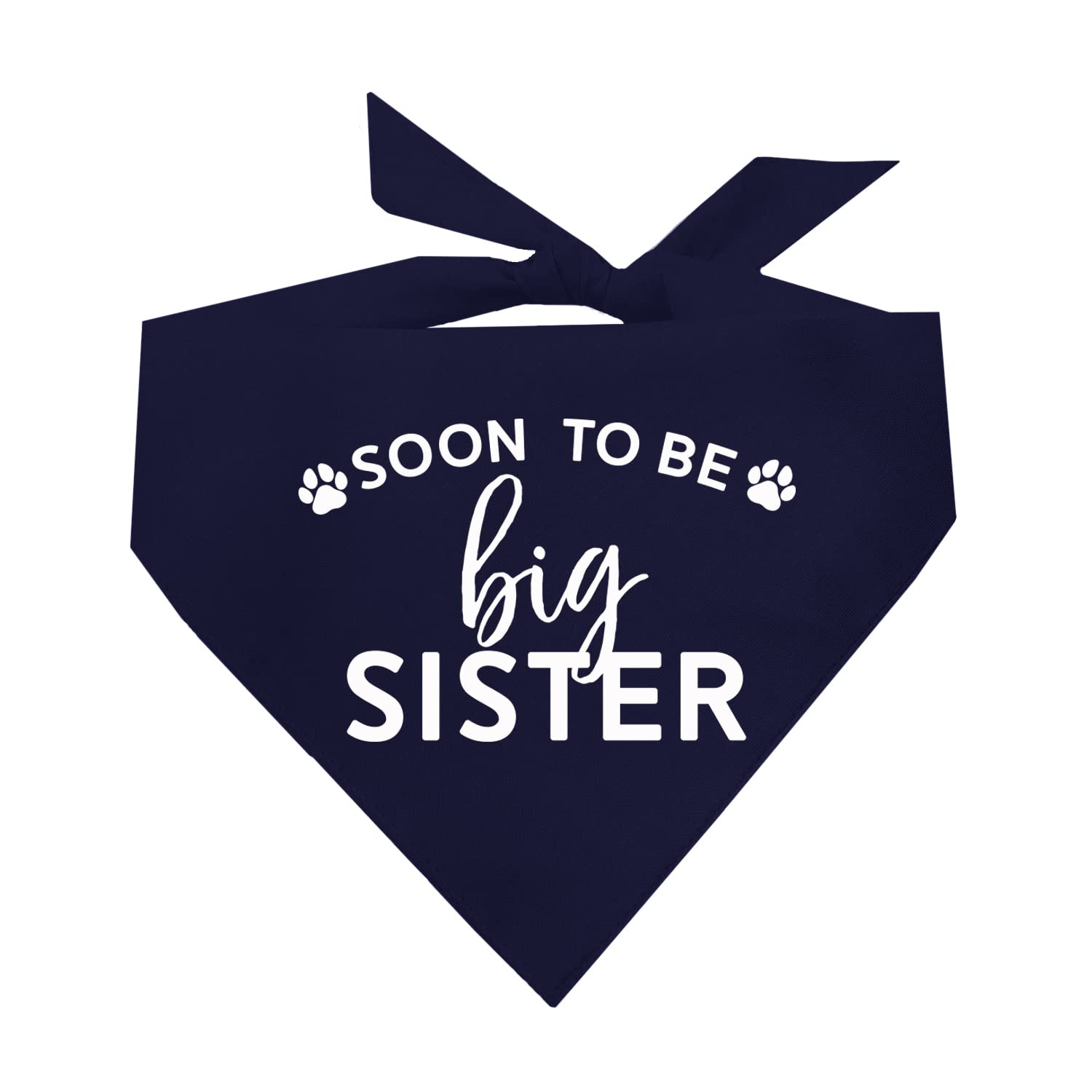 Soon to Be Big Sister Printed Dog Bandana (Assorted Colors)
