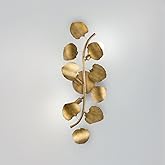 Urban Ambiance Luxury Eclectic Wall Sconce, Small Size: 24.5''H x 4.375''W, with Glam Style Elements, Gold Ombre Finish, UHP4