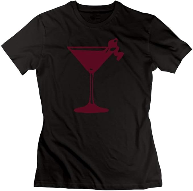 Cocktail Martini Womens Tshirts Amazon.co.uk Clothing