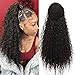CINHOO Heat Resistant Synthetic Kinky Straight Ponytail Long Afro Kinky Curly Hair Bun Extension With Two Plastic Combs Hairpiece (2#)