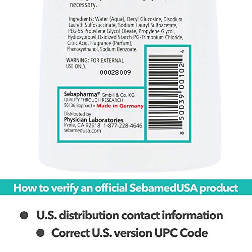 Sebamed Everyday Shampoo For All Hair Types and Sensitive Scalp pH 5.5