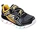 Skechers Kids Boys' Hypno-Flash Light Up Loafer, Charcoal/Gold, 1.5 M US Little Kid