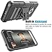 Tekcoo Galaxy Sky Case, J3 / J3 V Case, Galaxy Sol Case, [Hoplite Series] [Black] Shock Absorbing Holster Locking Belt Clip Defender Heavy Kickstand Cover for Samsung Galaxy Amp Prime/Express Prime