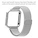 For Fitbit Blaze Bands with Frame, Austrake Replacement Milanese Loop with Metal Housing for Fitbit Blaze Smart Sports Watch Bracelet for Women Men