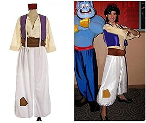 Quanyongjingpen Kids Aladdin Prince Costume Halloween Party Costume