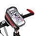MOREZONE Bike Bag, Cycling Bicycle Frame Bags Phone Mount Holder For Cellphone Below 5.5 inch Top Tube Handlebars Bag